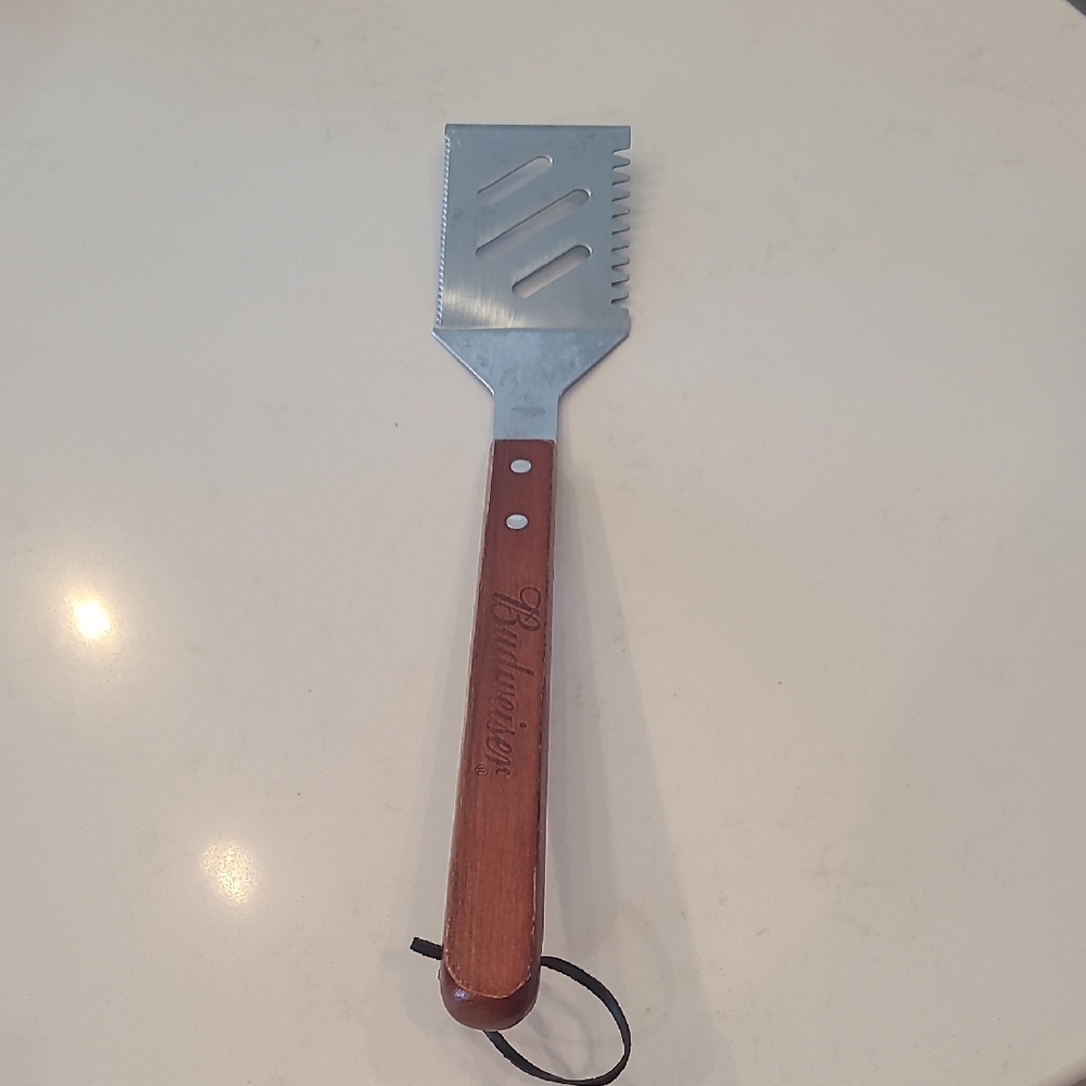 Budweiser Barbecue Spatula with Wooden Handle